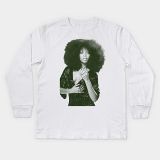 Erykah Badu engraving Kids Long Sleeve T-Shirt